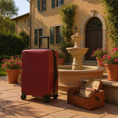 Hardshell Suitcase Set Robust 8 Wheel Luggage Cabin Case Bag