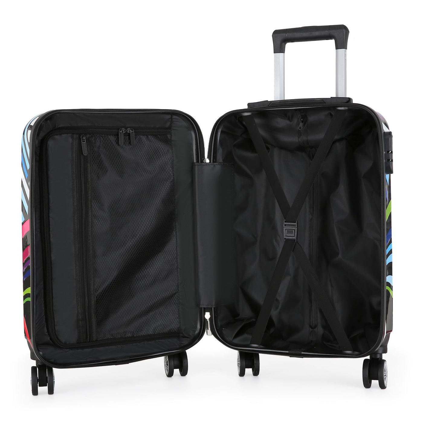 Printed Hard Shell Dual 4 Wheel Luggage Suitcase