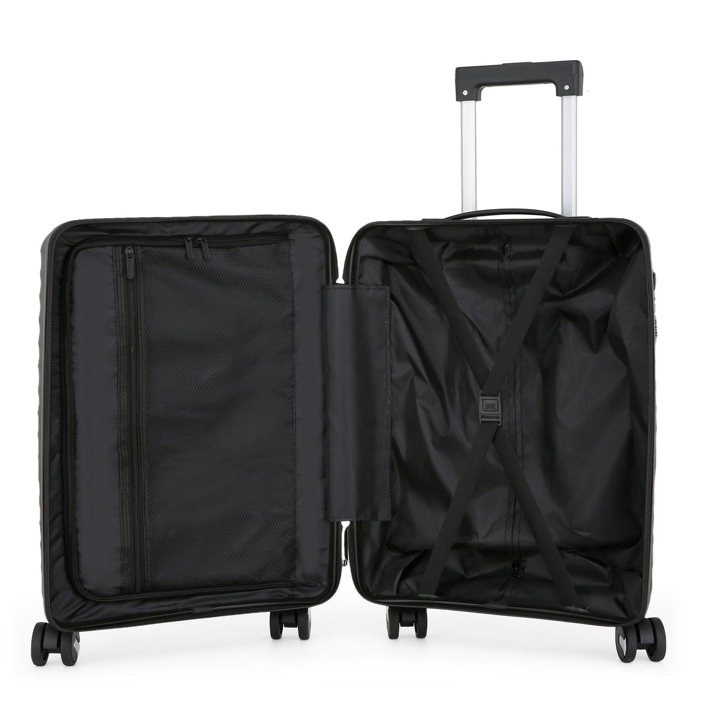 Robust Hard Shell Cabin Suitcase 36 x 24 x 55 cm TSA Luggage Suitable for Easyjet, Ryanair, Wizzair