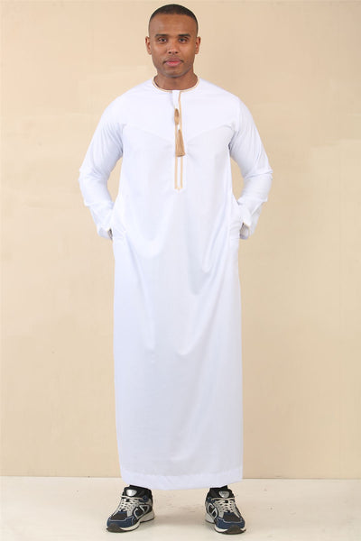 Men's Omani Eid Thobe  Saudi Emirati Jubba Robe