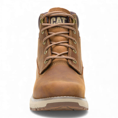 Caterpillar (CAT) Men's Pursue Brown Leather Everyday Work Hiking Ankle Boots