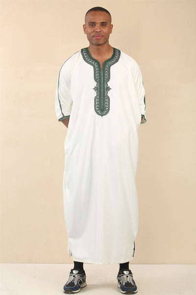 Men's Moroccan Thobe Djellaba Jubba Robe Eid