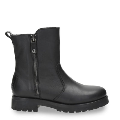 Panama Jack Women's Fabi Igloo B1 Black Waterproof Leather Ankle Boots