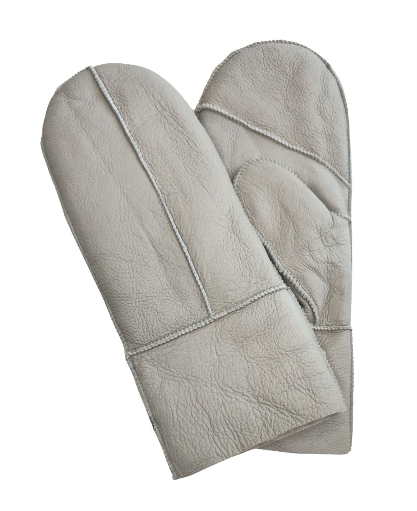 Womens Genuine Real Sheepskin Leather Mittens Warm Gloves