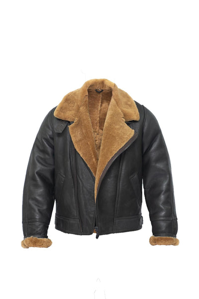 Mens Sheepskin Leather WW2 Bomber Jacket-Haverhill