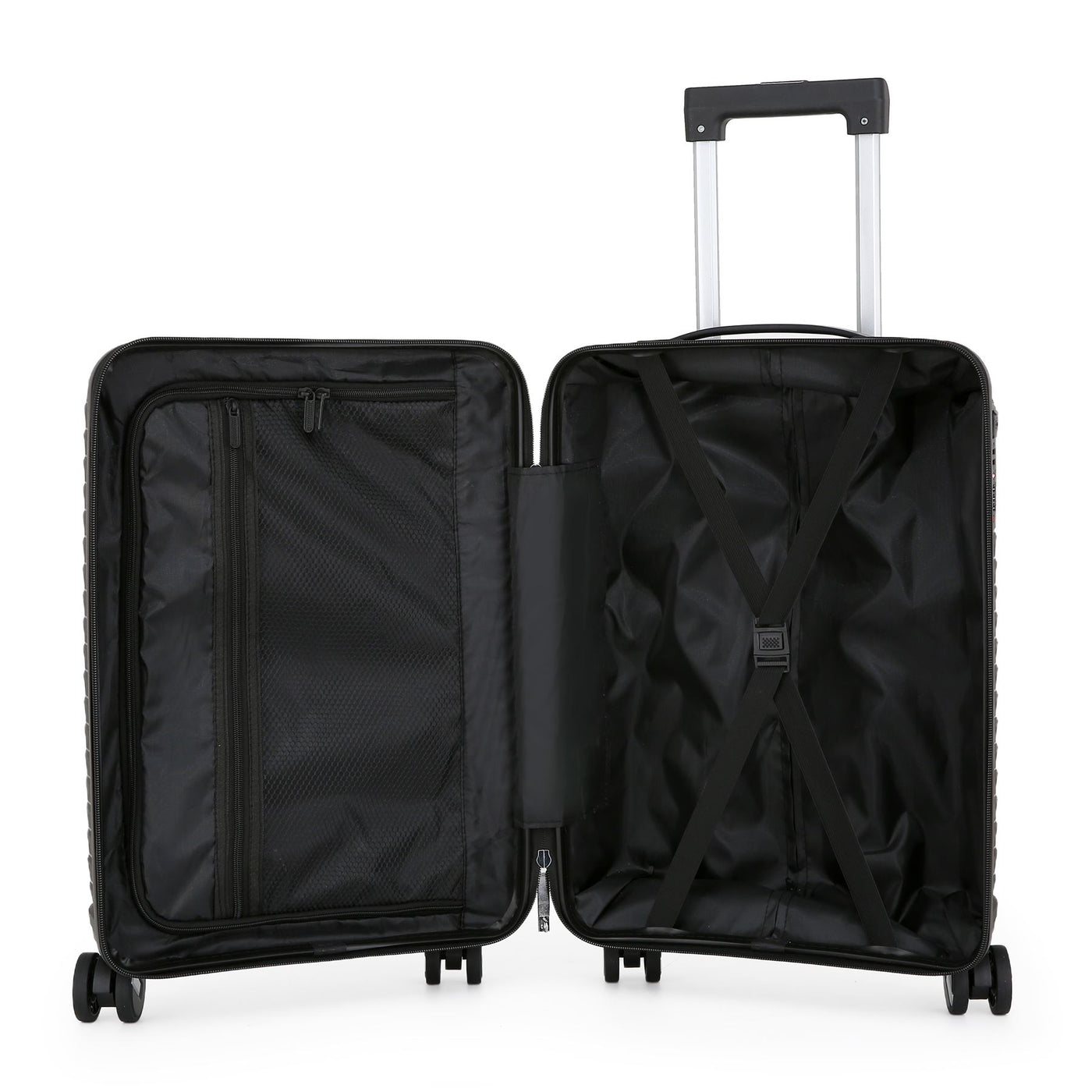 Hard Shell Suitcase Cabin TSA Luggage Travel Set