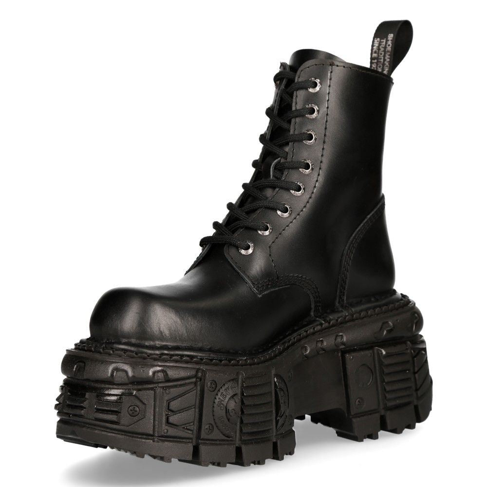 New Rock Unisex Military Techno Platform Boots- M-MILI084N-S5