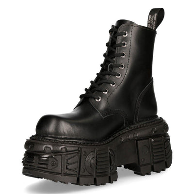 New Rock Unisex Military Techno Platform Boots- M-MILI084N-S5