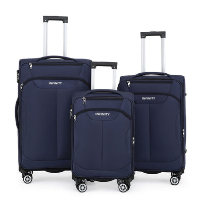 8 Wheel Lightweight Suitcase Luggage TSA Travel Bags Set