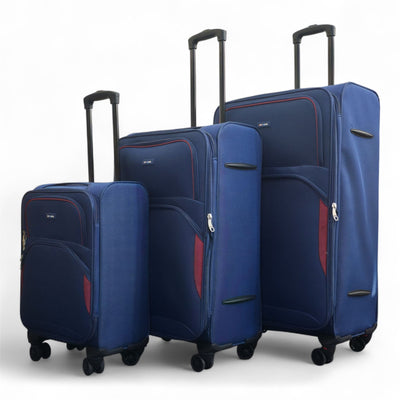 Expandable Soft 8 Wheel Lightweight Suitcase Luggage Travel Bags Set