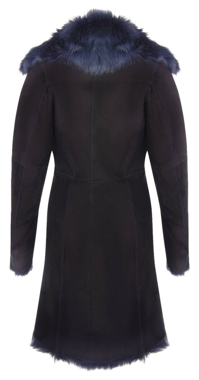 Womens Toscana Sheepskin Suede Trench Coat-Tbilisi