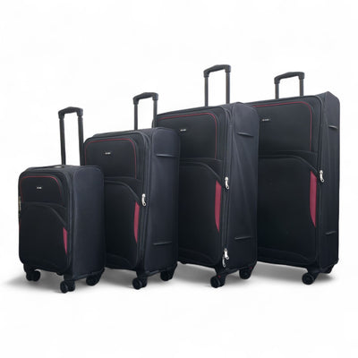 Expandable Soft 8 Wheel Lightweight Suitcase Luggage Travel Bags Set