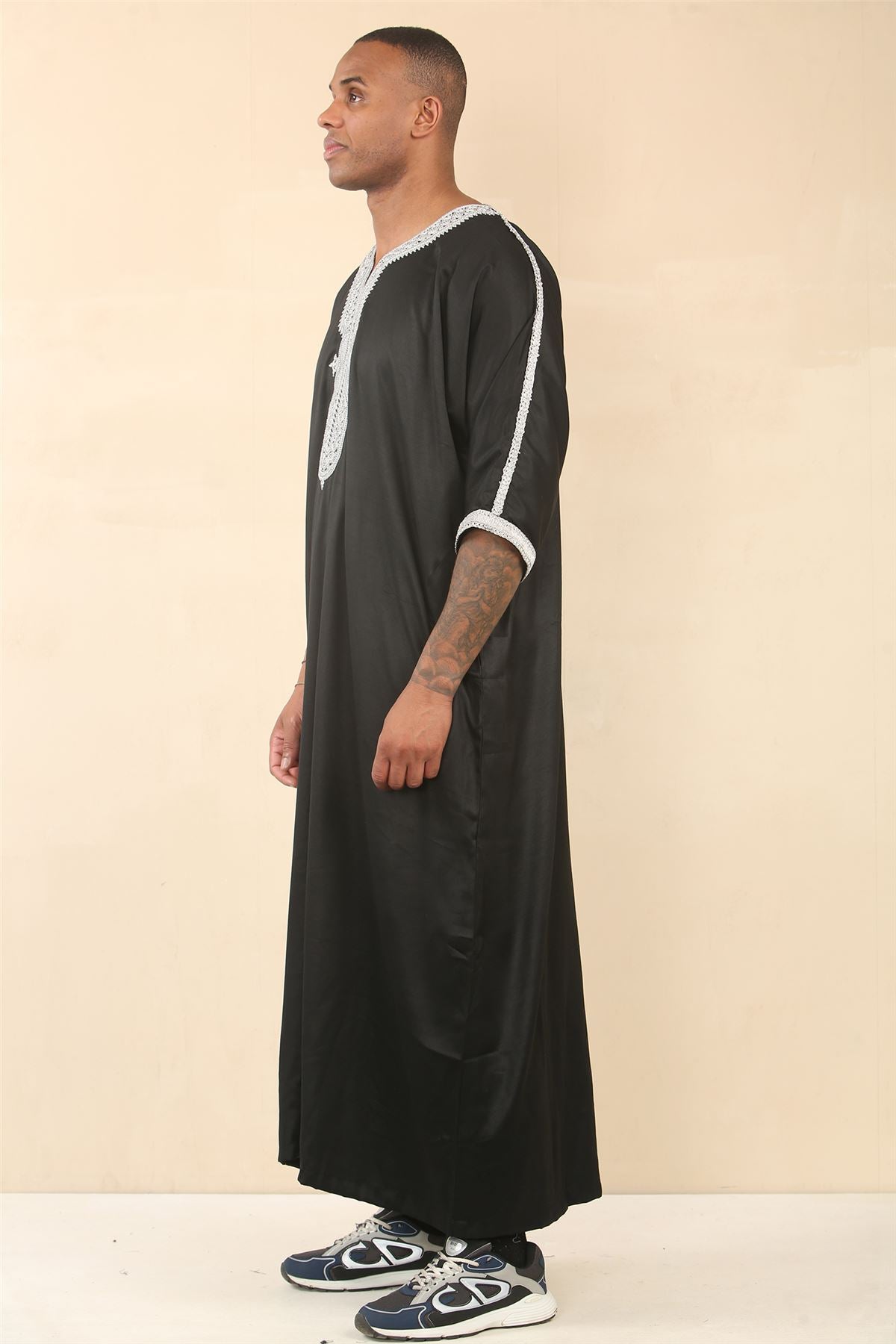 Men's Moroccan Thobe Jubba Robe Eid Djellaba Gandoura