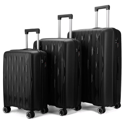 Hard Shell Suitcase Cabin TSA Luggage Travel Set
