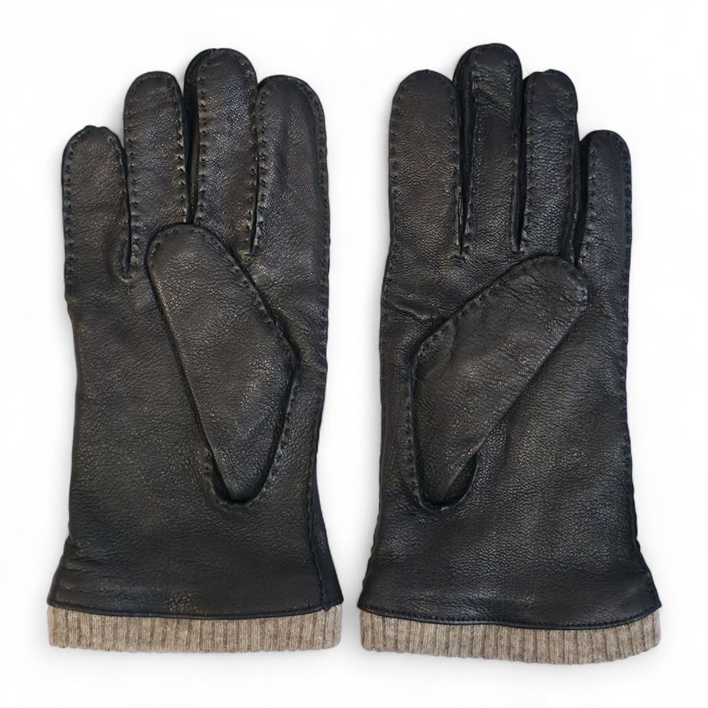 Men’s Italian Leather Warm Wool Lining Winter Gloves - M-LGV-405