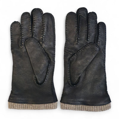 Men’s Italian Leather Warm Wool Lining Winter Gloves - M-LGV-405