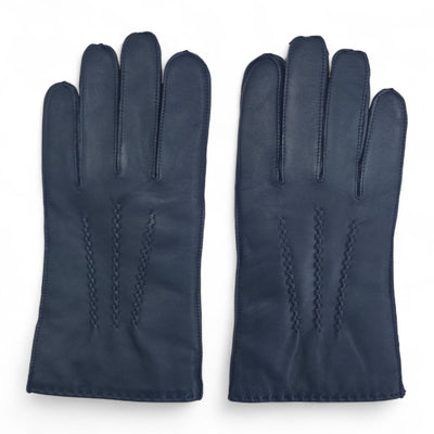 Men’s Italian Leather Warm Wool Lining Winter Stich Design Gloves - M-LGV-205