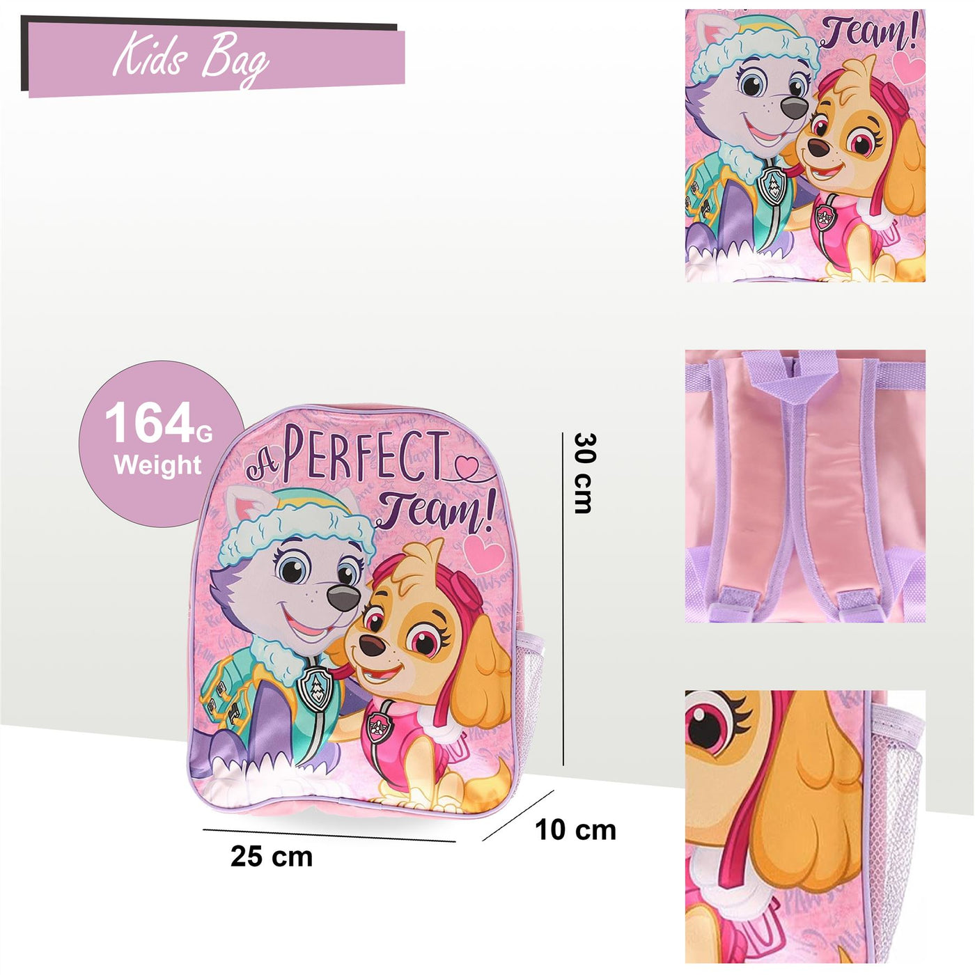 Paw Patrol Backpack  Adjustable Shoulder Strap Schoolbag