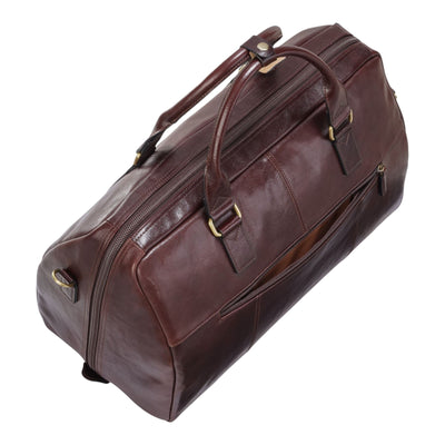 Vintage Genuine Leather Holdall Duffle Gym Travel Bag - Atlas