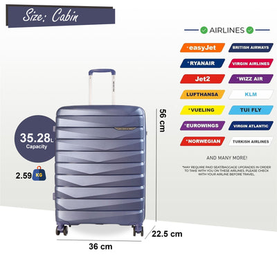 Strong Hard Shell TSA Suitcase Set 8 Wheel Cabin Luggage Holiday Travel Case