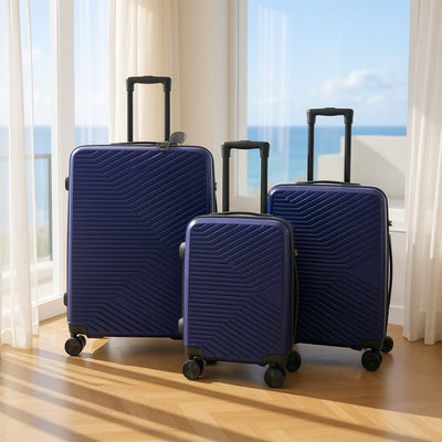 Hardshell Suitcase Set Robust 8 Wheel Luggage Cabin Case Bag