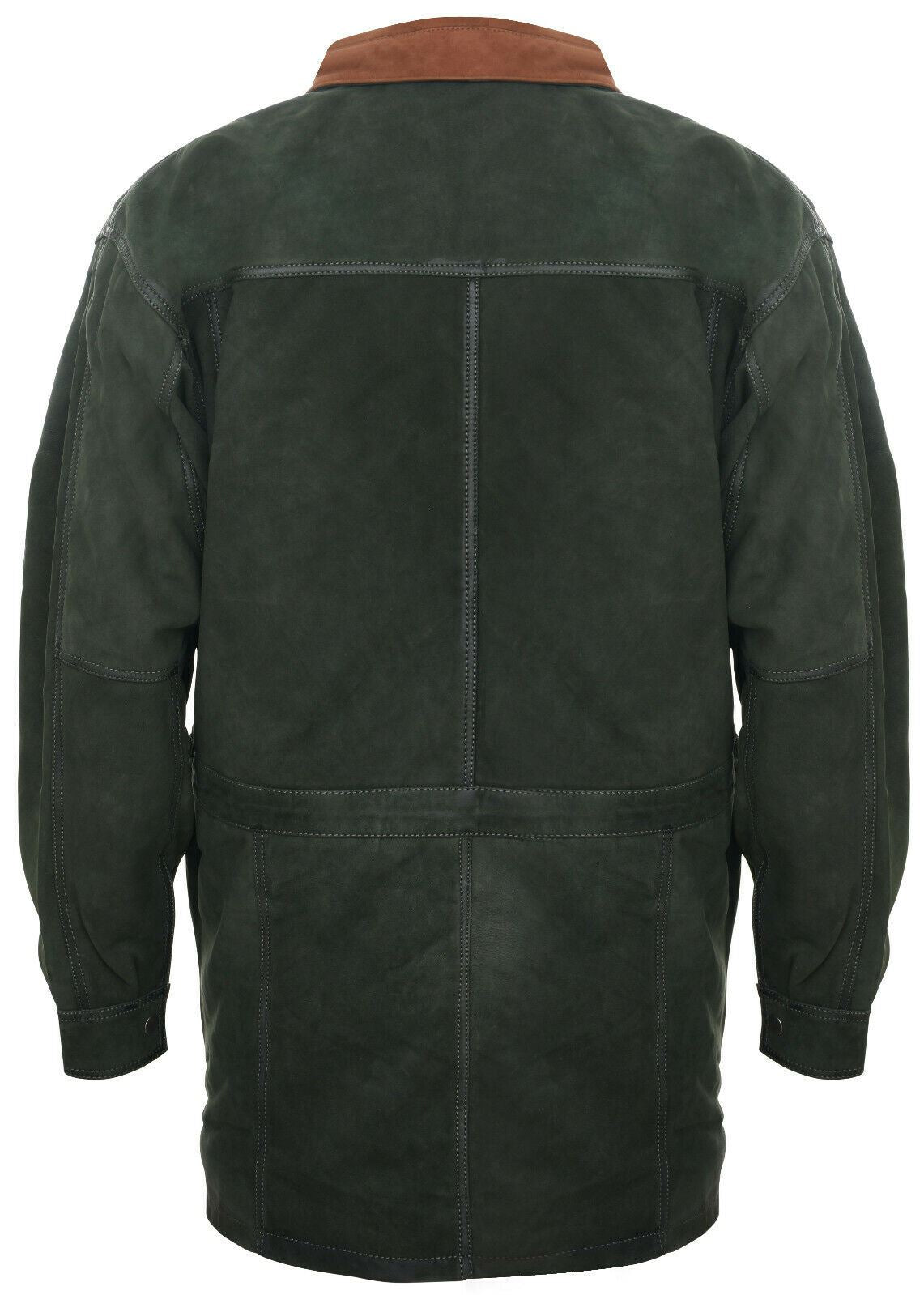 Mens Soft Italian Leather Parka Coat-Winnipeg