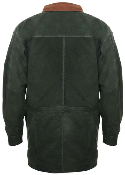 Mens Soft Italian Leather Parka Coat-Winnipeg