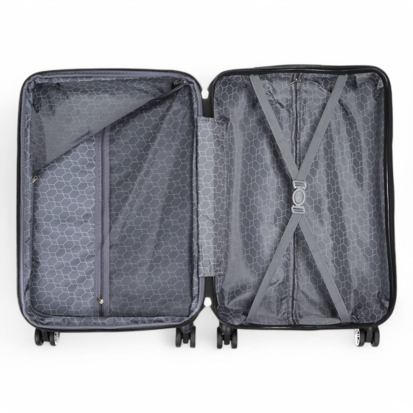 Hard Shell Expandable Cabin 55 x 37 x 22 cm cm ABS Suitcase Luggage Suitable for Easyjet, Ryanair