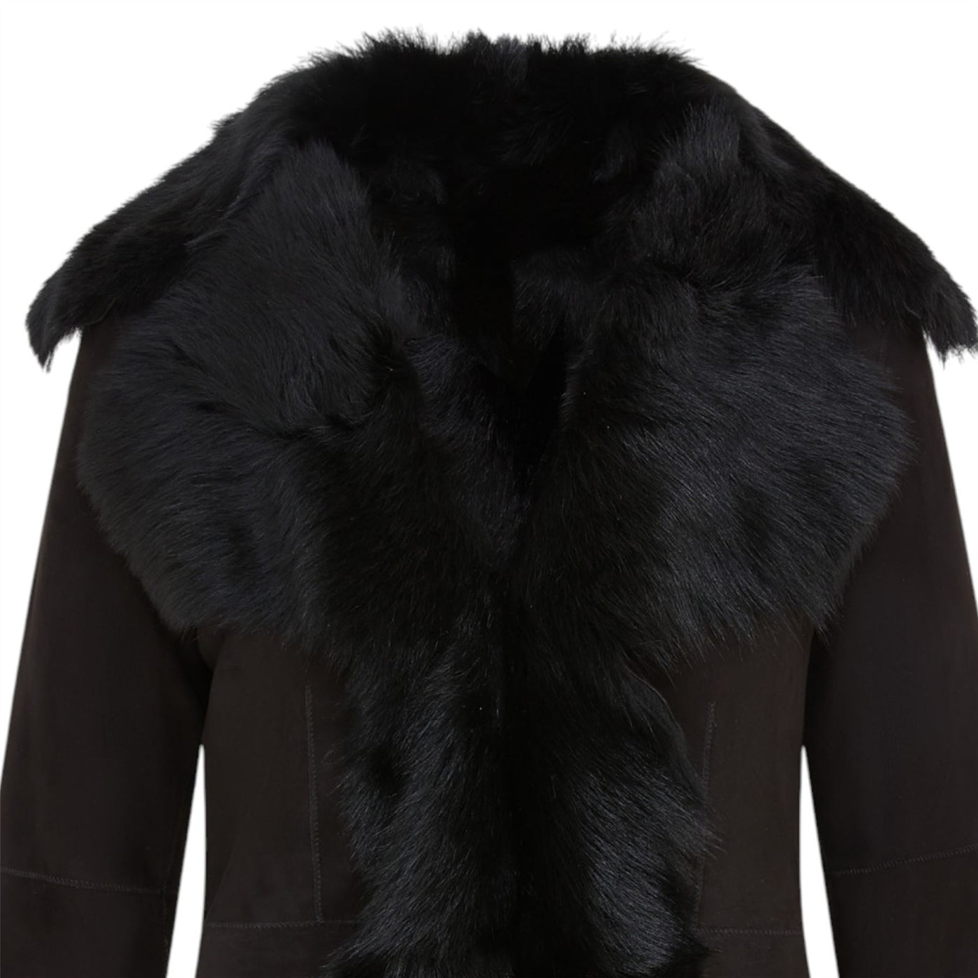 Women's Sheepskin Toscana Shearling Suede Leather Jacket - Noiré