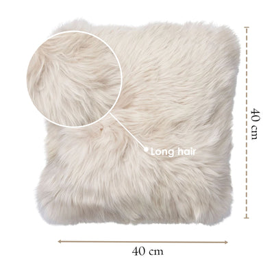Luxury Genuine Sheepskin  40x40cm Real Wool Single Sided Cushion