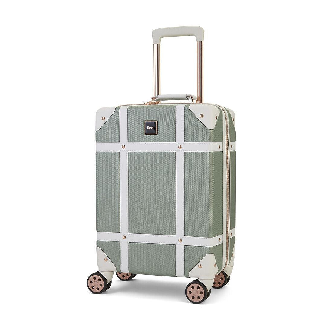 Vintage Hard Shell Luggage Trunk Suitcase Set