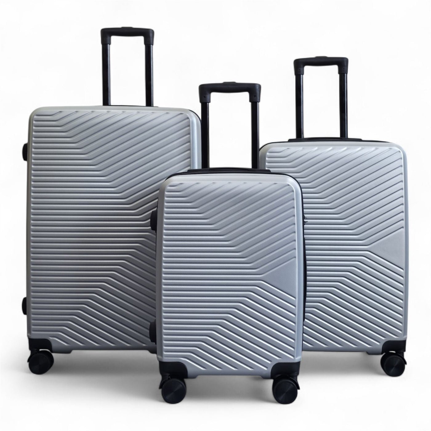 Hardshell Suitcase Set Robust 8 Wheel Luggage Cabin Case Bag
