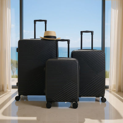 Hardshell Suitcase Set Robust 8 Wheel Luggage Cabin Case Bag