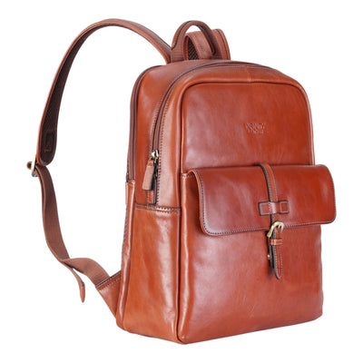 Genuine Leather Vintage Laptop Backpack Travel Bag - Cove