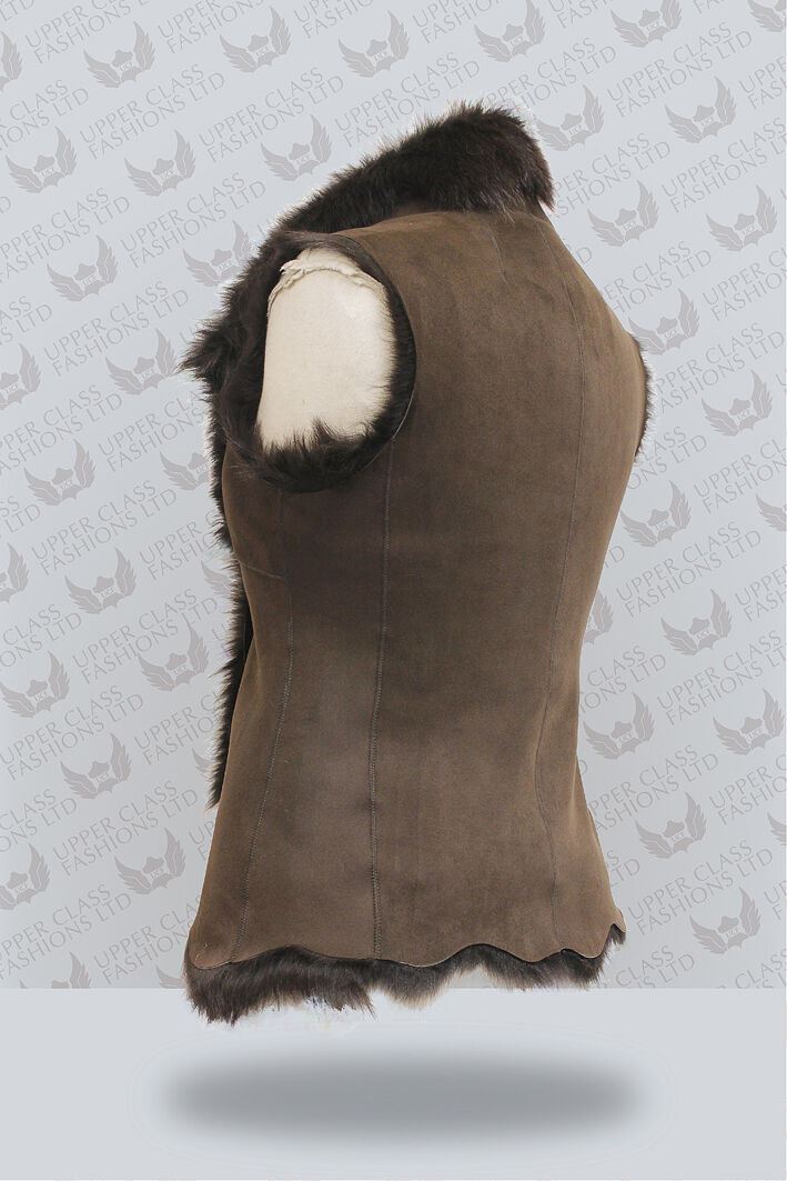 Women's Toscana Sheepskin Short Gilet-Denver