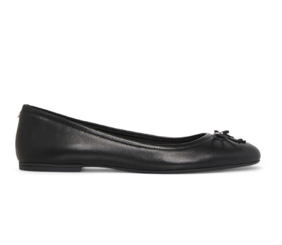 Windsorsmith Black Leather Mocassin Flat Shoes - Babydoll