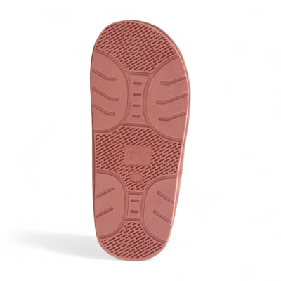Women's Genuine Sheepskin Pink Suede Mule Winter Slippers - Luna