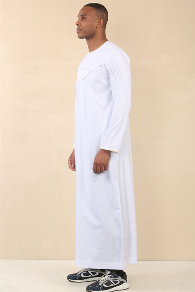 Men's Omani Eid Thobe  Saudi Emirati Jubba Robe