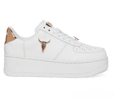 Windsorsmith – Weiße, klobige Leder-Sneakers - Rich