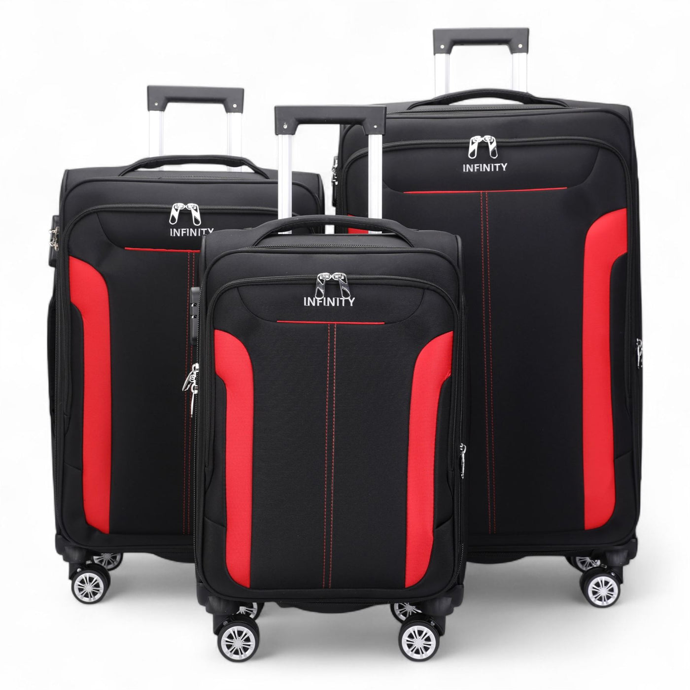 8 Wheel Lightweight Suitcase Luggage Travel Bags Set