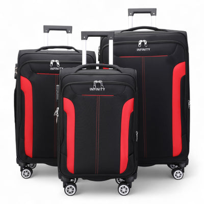 8 Wheel Lightweight Suitcase Luggage Travel Bags Set