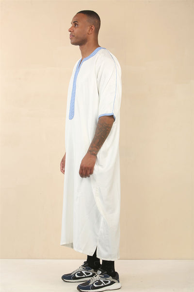 Men's Moroccan Thobe Djellaba Jubba Robe Eid