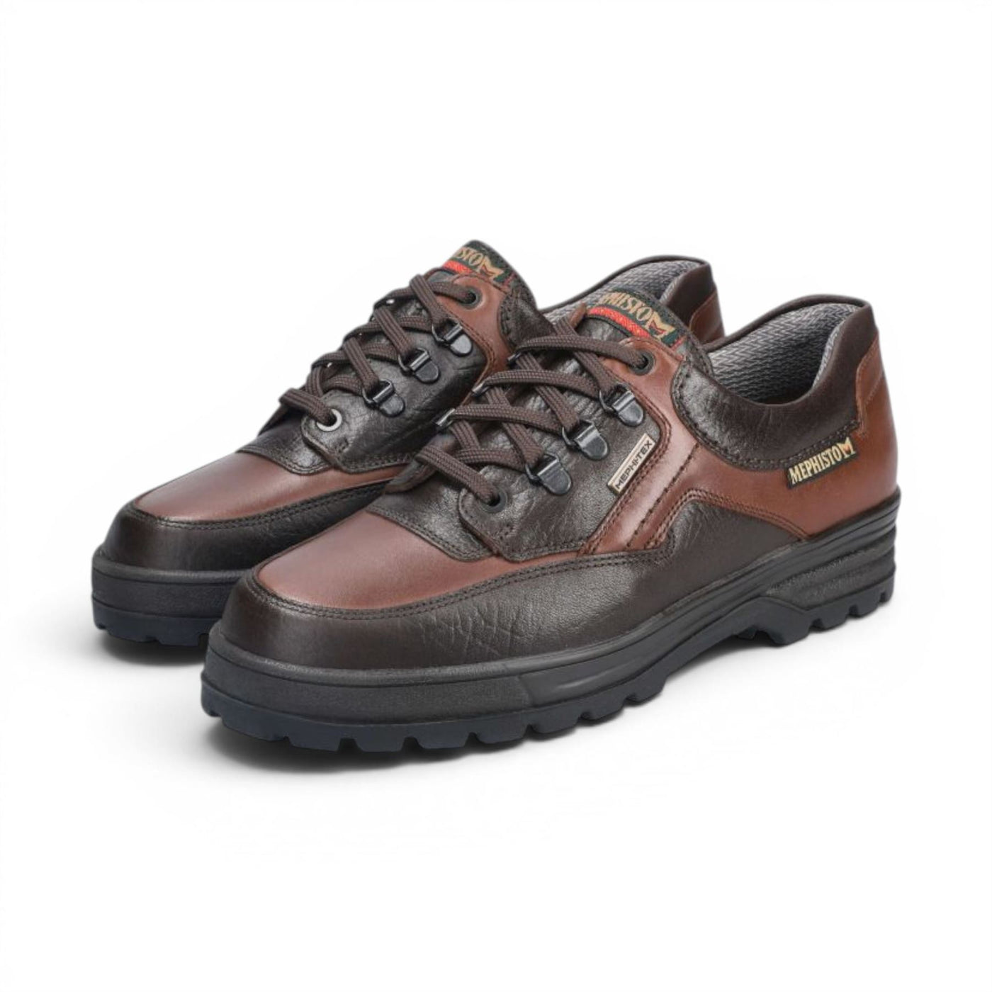 Mephisto Men's Leather Chestnut Brown Walking Shoes - Barracuda MT