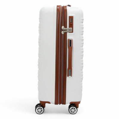 Expandable Hard Shell ABS Suitcase Set 8 Wheel Robust Travel Case Holiday Luggage