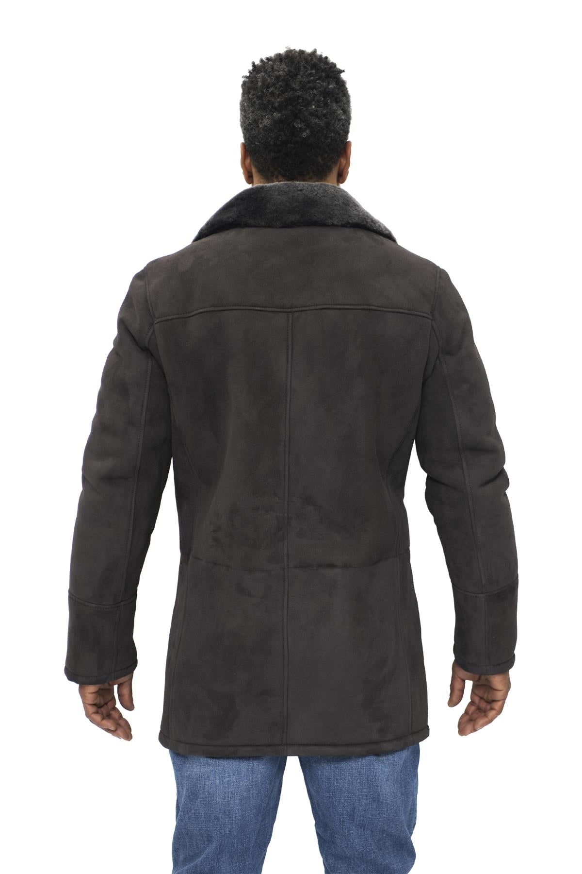 Mens Sheepskin Classic Car Coat-Littlehampton