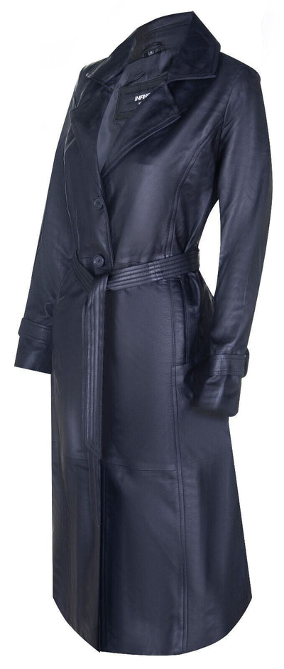 Womens Full Length Trench Coat-Alhambra