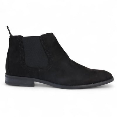 Men's Suede Chelsea Boots Real Leather Lined Slip-On