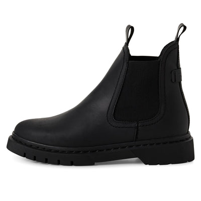 Tamaris Womens Black Leather Classic Chelsea Ankle Boots
