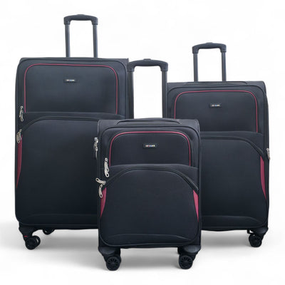 Expandable Soft 8 Wheel Lightweight Suitcase Luggage Travel Bags Set