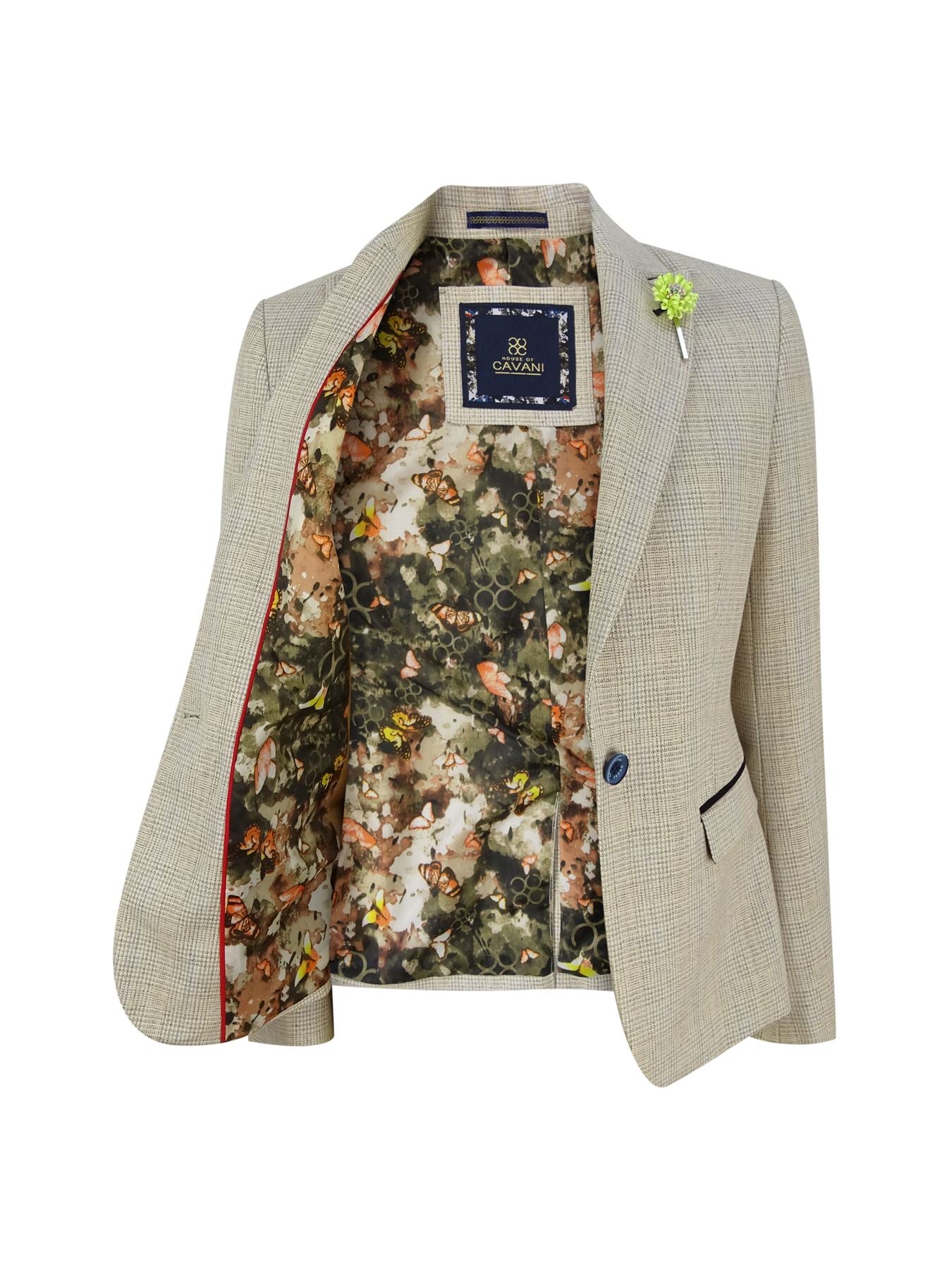 Women's Tweed Herringbone Cream Jacket Peaky Blinders